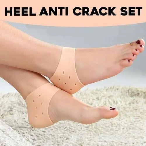 Silicone Heel Pads – Anti-Crack & Pain Relief for Men & Women