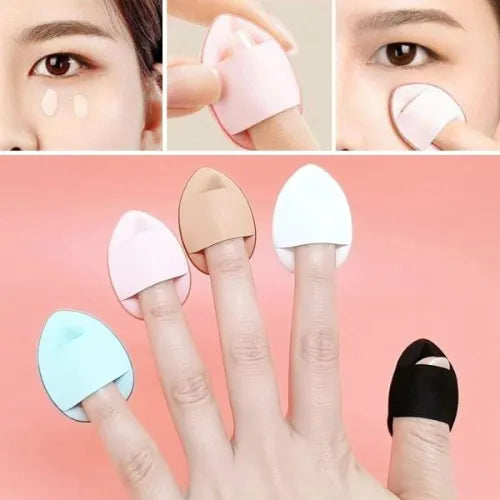 12pcs Mini Finger Puffs – Air Cushion Sponge for Flawless Makeup