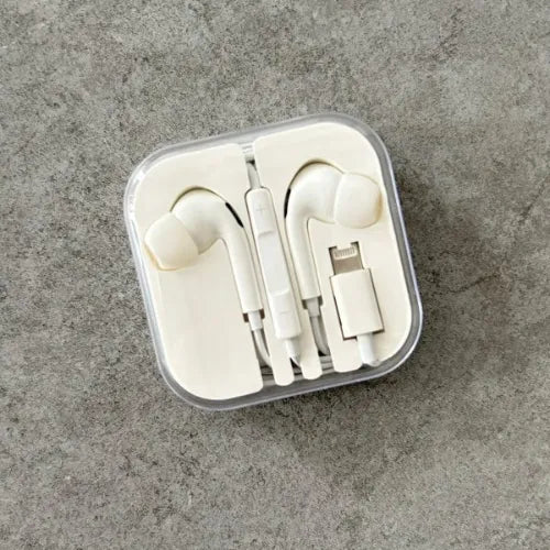 Apple-Style Wired Earphones with Mic – Hands-Free iPhone