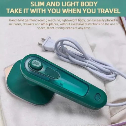 Portable Mini Steam Iron – Handheld Travel Garment Steamer