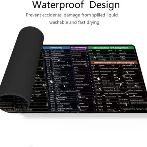 ProDesk Shortcut Keyboard Mat (30x80cm)| Large Desk Mouse Pad