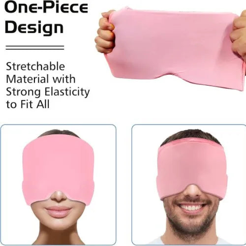 Migraine Relief Cap – Hot & Cold Gel Therapy for Head & Eyes