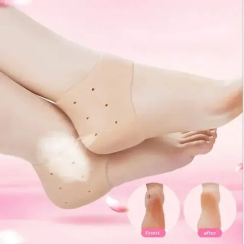 Silicone Heel Pads – Anti-Crack & Pain Relief for Men & Women