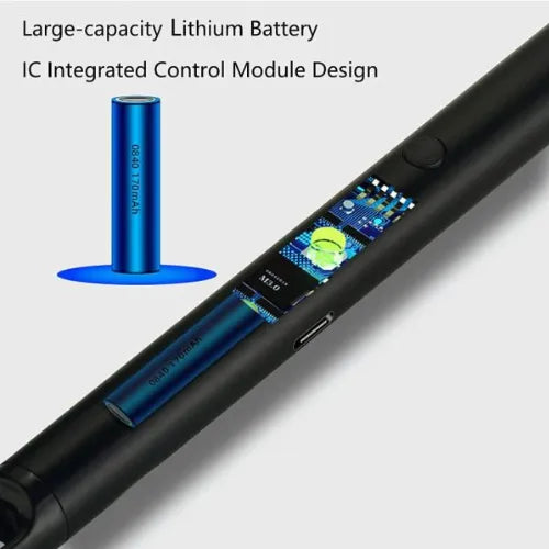 USB Rechargeable Arc Lighter – Flameless, Windproof, Safe