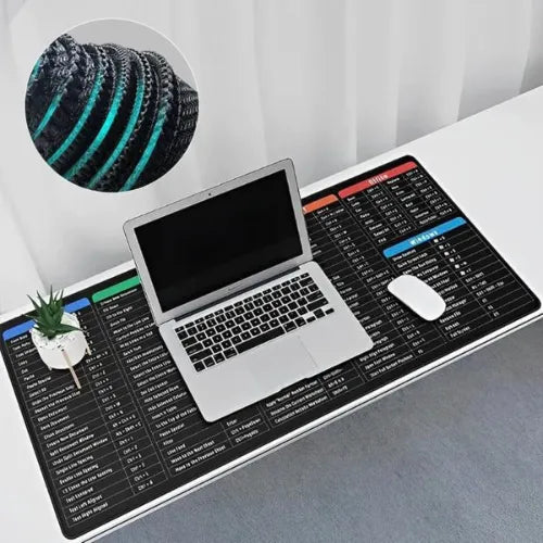 ProDesk Shortcut Keyboard Mat (30x80cm)| Large Desk Mouse Pad