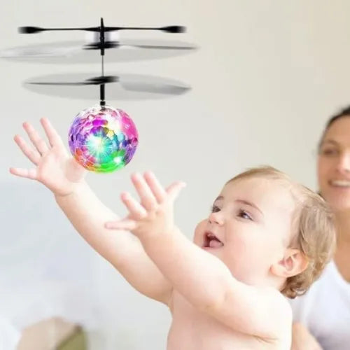Hand-Control Flying Crystal Ball – LED Hover Toy for Kids