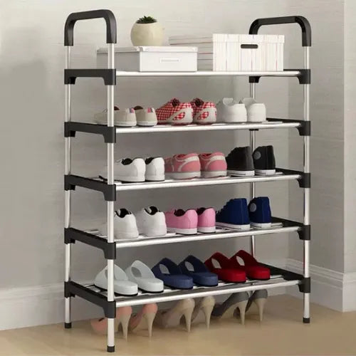 5-Tier Stainless Steel Shoe Rack in Pakistan | Space Saving Organizer