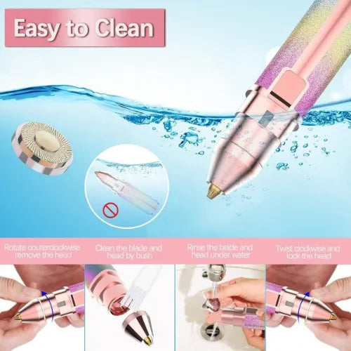 2 In 1 Electric Eyebrow Trimmer & Facial Hair Shaver